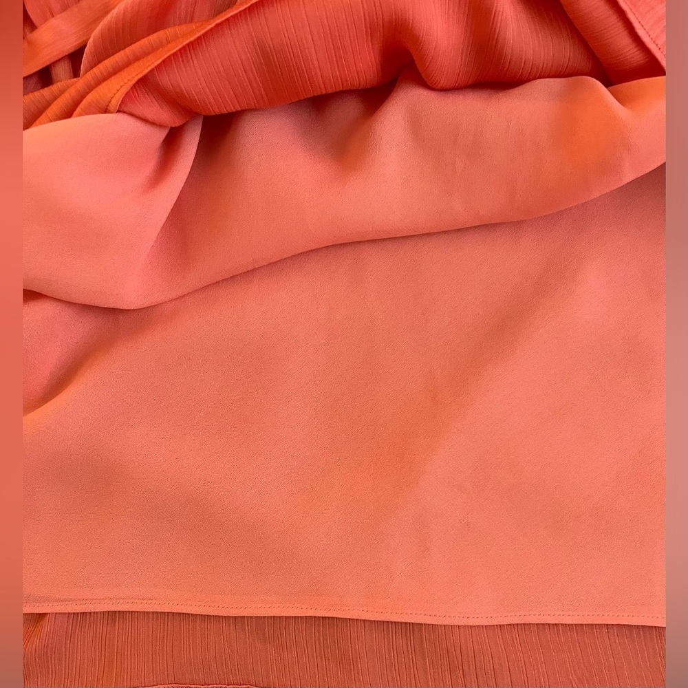 ANNE KLEIN Women's Coral Colored 3/4 Puffy Sleeve Pullover Blouse Size: XL - Picture 5 of 10